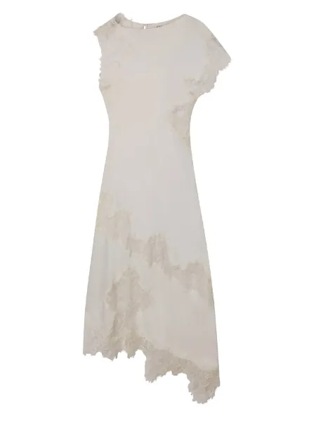 Alessia Textured Satin and Lace Maxi Dress